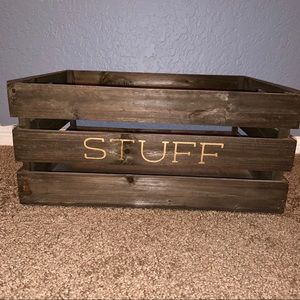 Wood storage crate